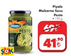 PİYALE MAKARNA SOSU PESTO 190 G PİYALE MAKARNA SOSU PESTO 190 G